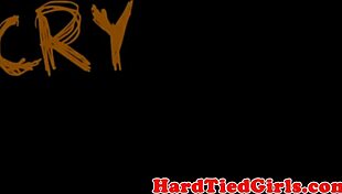 suspended ebony slut getting punished in bondage