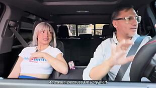 Aradiahellx enjoys multiple orgasms in public car sex with doggystyle