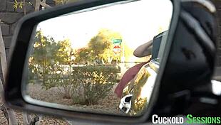 Husband walks in on blonde hotwife getting fucked hard 😲