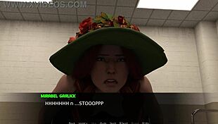 Redhead Plays The Green Witch With Toys And Squirting
