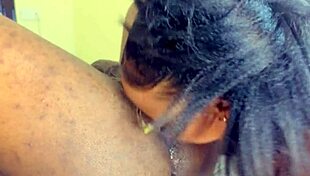 Brunette With Natural Tits Eats Step Daddy's Ass Close Up