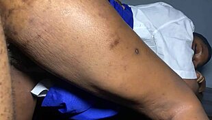 Ebony teacher gets fucked doggystyle at work with monster cock