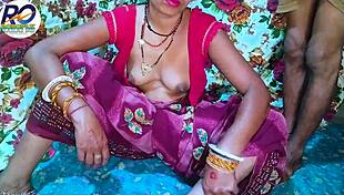 desi bhabhi in red saree gets intimate with brother-in-law hindi audio