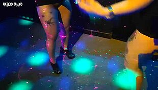 Stranger eats our ass after party in group interracial lick