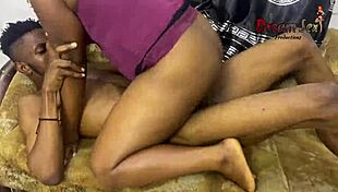 So, the big boobs house maid is satisfying her BBC boss with doggystyle creampie.