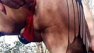 Reymisterio422's favorite forest spot for anal play 😏