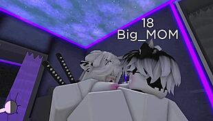 Playing roblox with my friends