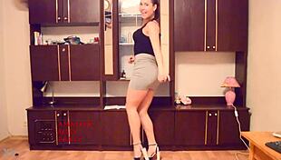 secretary dances in office