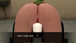 Redhead Plays The Green Witch With Toys And Squirting