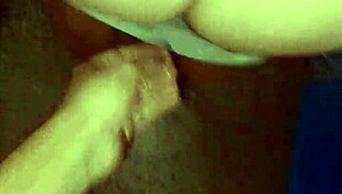 Amateur couple has intense blowjob and standing sex in the warehouse.