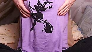 Watch me tickle her nipples gently