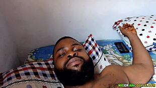 ebony couple gives homemade monster cock massage intriguingly