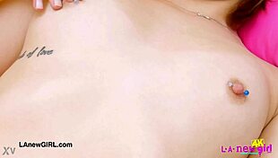 stunning girl shows sexy body