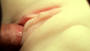 Flush Lube Deep in Her Hairless Pussy for Wild Action