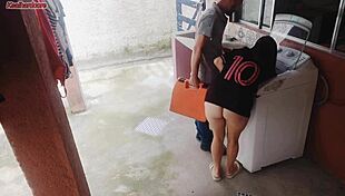 married housewife, pay the technician with your ass while cuckold is out