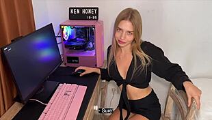 Blonde Teasing For You On Camera