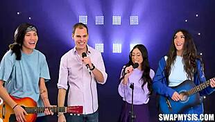 Teen Stepsibs Aubry and Sona Swap and Bang