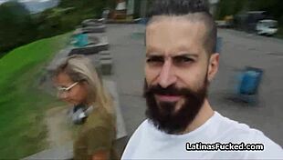 watch this busty latina get fucked in white lingerie - perfection