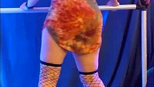 Hotwife Steffi Hippie Witch Dances Pussy Lips in Homemade Photoshoot with Vibrator