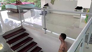 Older Brother Waits For Mom To Leave, Fucks Tattooed Brunette Sister.