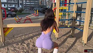 Cutie Begs for Anal Stretching After Yoga Class!