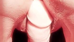 Maturemons Teasing With Toys And Dildo On Her Big Pussy Lips