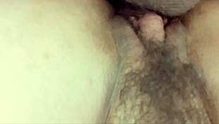 pov closeup of my giant clit getting teased by husband's balls