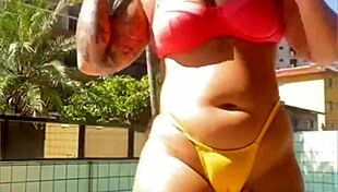 Redhead Exhibitionist Doing Live Show