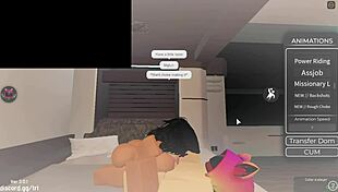 What a lucky day in roblox condo with blowjob and creampie
