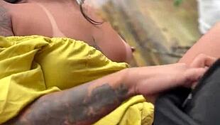 Young wife gets fucked on the porch