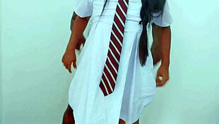 Afterschool Couple Fucks Hard with Tight Pussy and Wet Socks