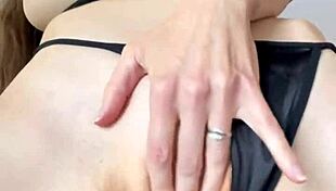 Lactating milf sprays breastmilk during dildo orgasm