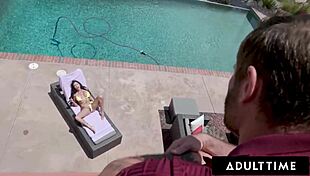 adult time - pawg danae mari lets big dick bf control vibrator before pounding her pussy hard