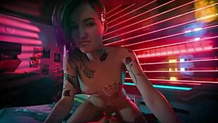 cyberpunk cyberfuck in a wild cartoon adventure