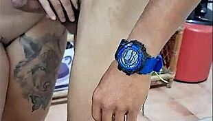 Virgin guy fucked in every way by friends in apartment