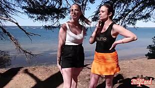 Arianna and Angelina MILFs enjoy a voluptuous French encounter