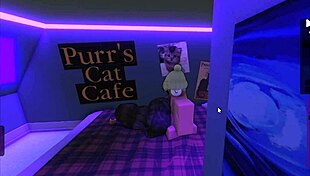 woman in the cafe had ripped leggings so we had sex with big cock monster cock