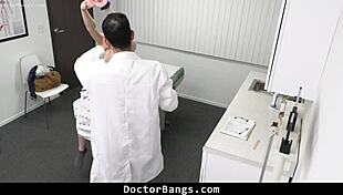 Teen fakes back pain and gets naughty doctor's advice with monster cock 😏