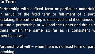 Casual story about partnership law