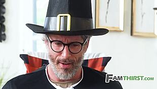 Thanksgiving Squirt Fest With Family