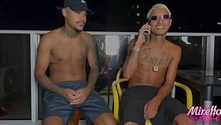 Funkeira seduces young guy in her van for anal fun