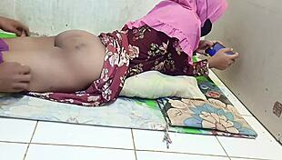 Hijab-Wearing Wife Bent Over And Fucked Doggystyle