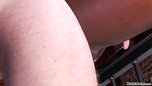 employee dominates ebony boss in rough bondage session