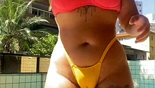 Redhead Exhibitionist Doing Live Show