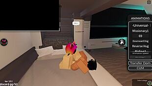 What a lucky day in roblox condo with blowjob and creampie
