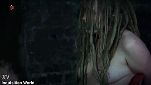 Cute natural dreadgirl faces interrogation in military prison.