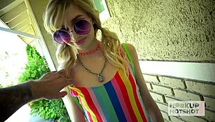 Blonde Cutie Mackenzie Moss Delivers Raw Action