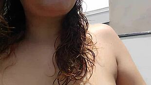 milf getting naked to clean the house