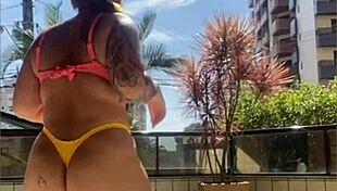 Redhead Exhibitionist Doing Live Show