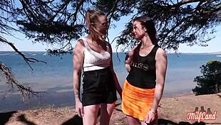 Arianna and Angelina MILFs enjoy a voluptuous French encounter